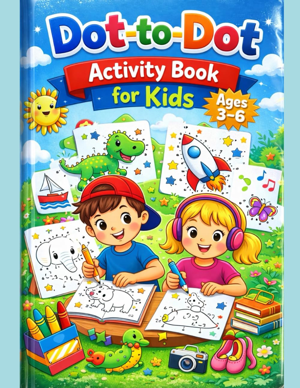 Dot-to-Dot Activity Book for Kids Ages 3–6