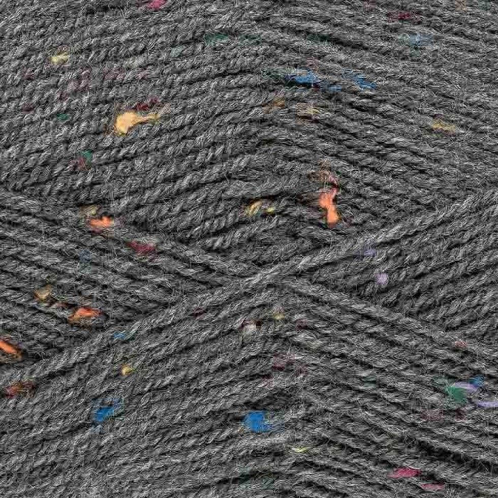 King Cole Big Value Tweed DK Yarn - 3652 Seal - Value Pack 12 x 100g Balls - 290 Metres per Ball