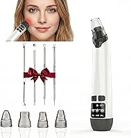 Xamoca Blackhead Remover Pore Vacuum: Electric Facial Cleaner, 3 Suction Levels, 3 Probes & 4 Steel Tools for Deep Pore Extraction