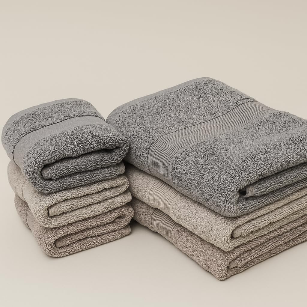 URAQT Asciugamani Bagno, 4Pz Asciugamano Set Asciugamani Bagno Viso