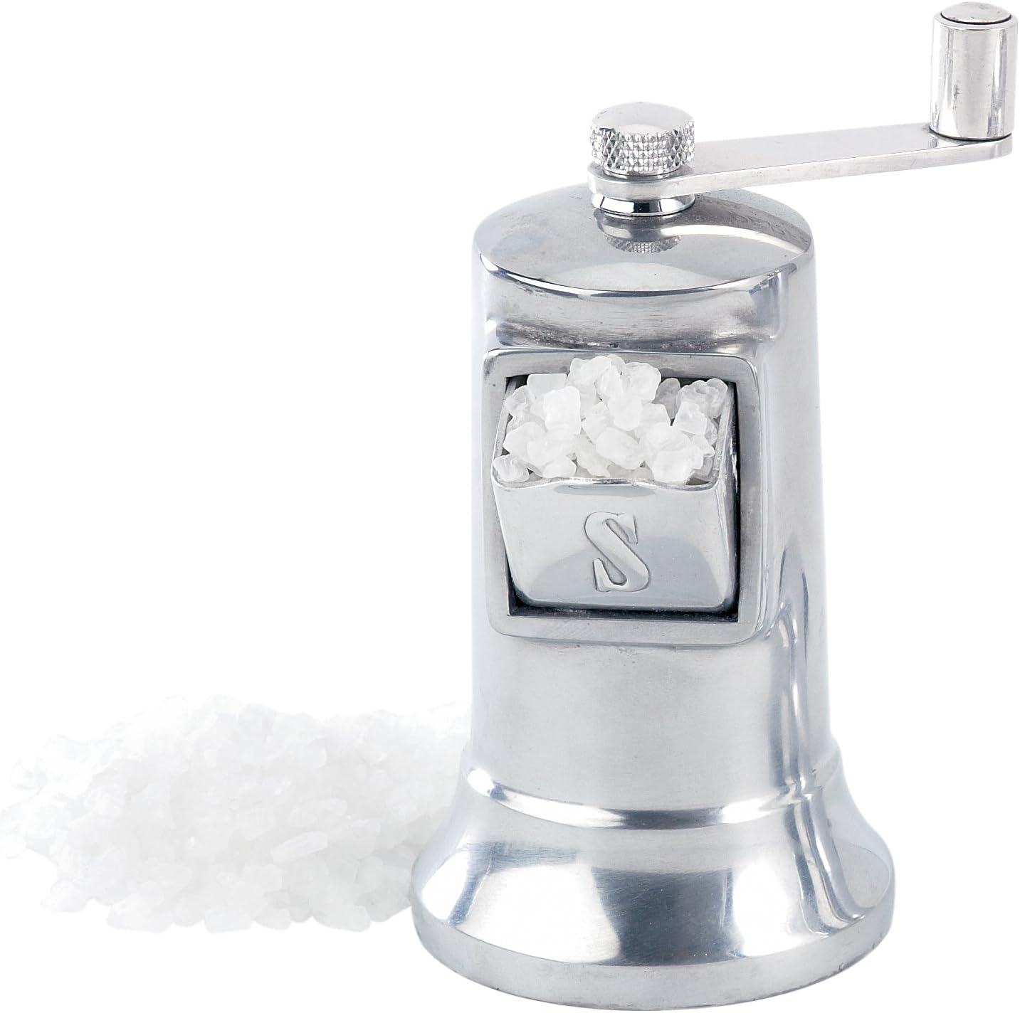 Perfex 2459 4.5" Adjustable Stainless Steel Mechanism Salt Grinder Mill, Aluminum, Silver