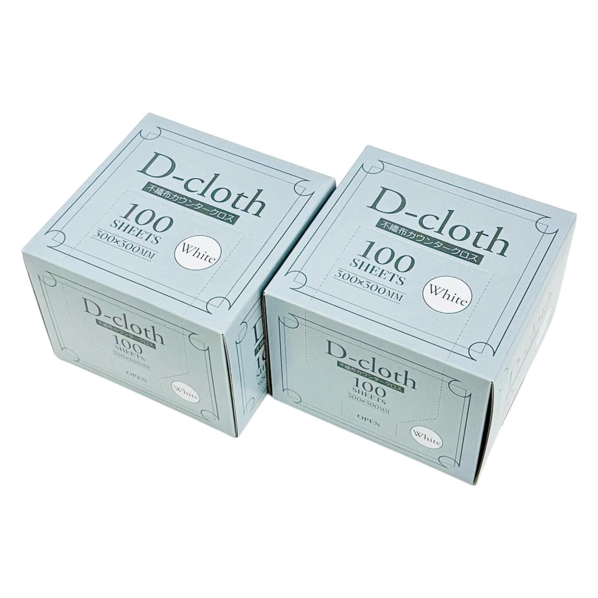 【お得な200枚パック】大日産業 D-Cloth 不織布カウンタークロス ホワイト 小判 30×30cm 200枚 (100枚×2箱) 使い捨て ふきん ダスター 洗って使える家庭用 業務用