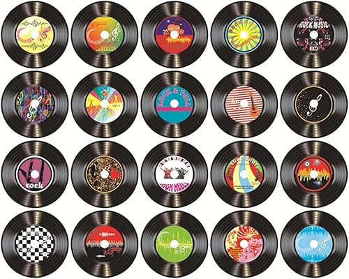 Miniatura 1 de RUNBFUUY - Póster de portada de álbum, decoración de habitación, kit de collage de imágenes estéticas de pared, 20 unidades de CD para decoración de