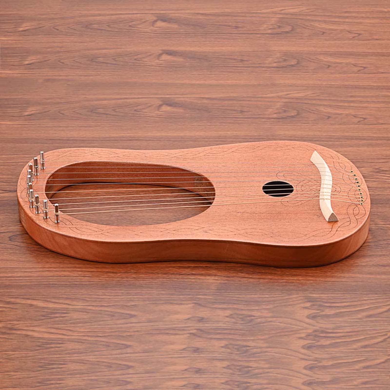 Lira Arpa 10 Corde Portatile Piccolo Suono Stabile per Gli Amanti Della Musica Principianti Bambino Adulto Lira Strumento
