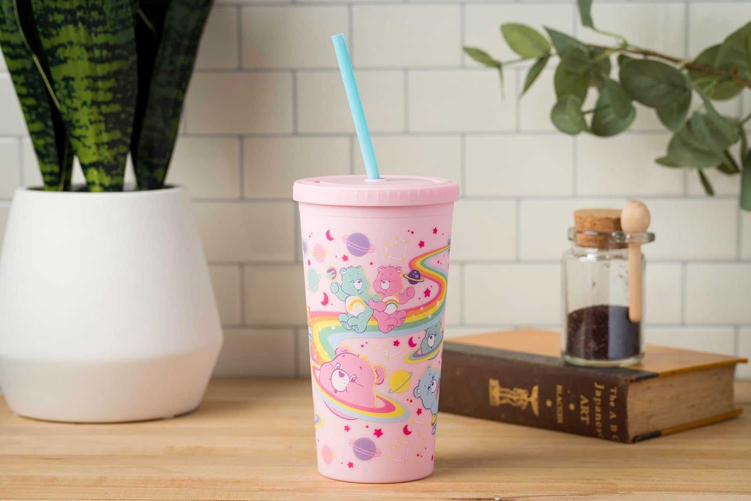 Silver Buffalo Care Bears Matte Tall Plastic Tumbler Featuring Cheer Bear and Wish Bear, 20 Ounces - Image 8