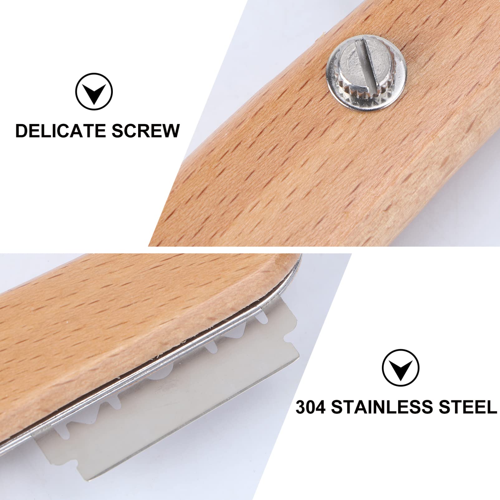 ABOOFAN 3 Pièces Lames De Rasage Lame Pour Rasage Outils De Cuisson Gadget De Cuisine Outils De Boulangerie Lames Remplaçables Serveur De Pâtisserie Levure En Acier Inoxydable Petits