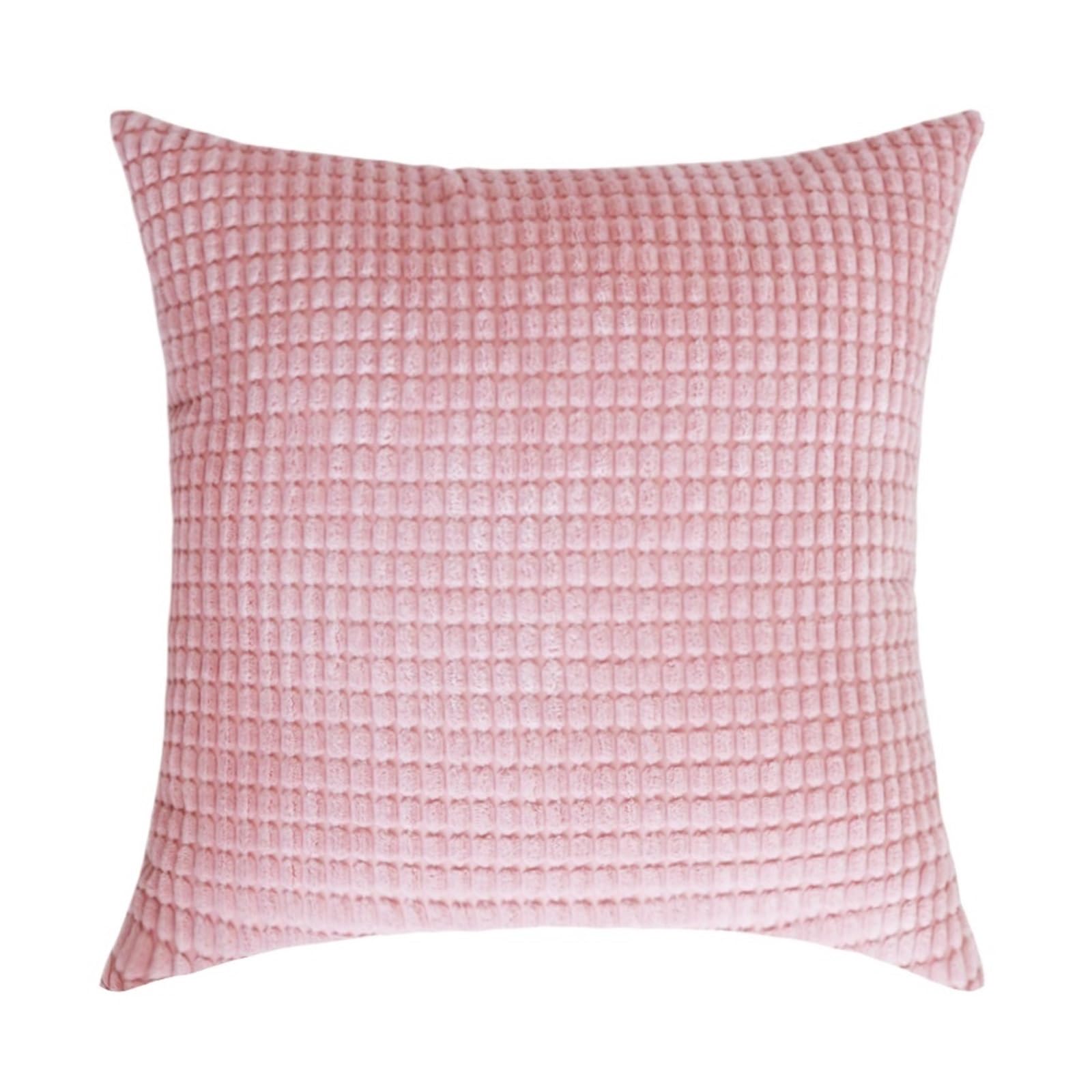 HEUchuan Corduroy Cushion Covers 1Pcs Corduroy Big Corn Kernel Plush Cushion Cover 35/45/50/60/70cm Sofa Pillow Home Bed Decoration for Sofa Couch Bedroom(Pink2,300mmX500mm)