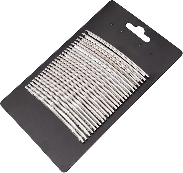 Musiclily 2.9mm Stainless Steel Guitar Jumbo Fret Wire 24 Frets Set for Fender Strat Tele Les Paul Electric Guitar, Chrome