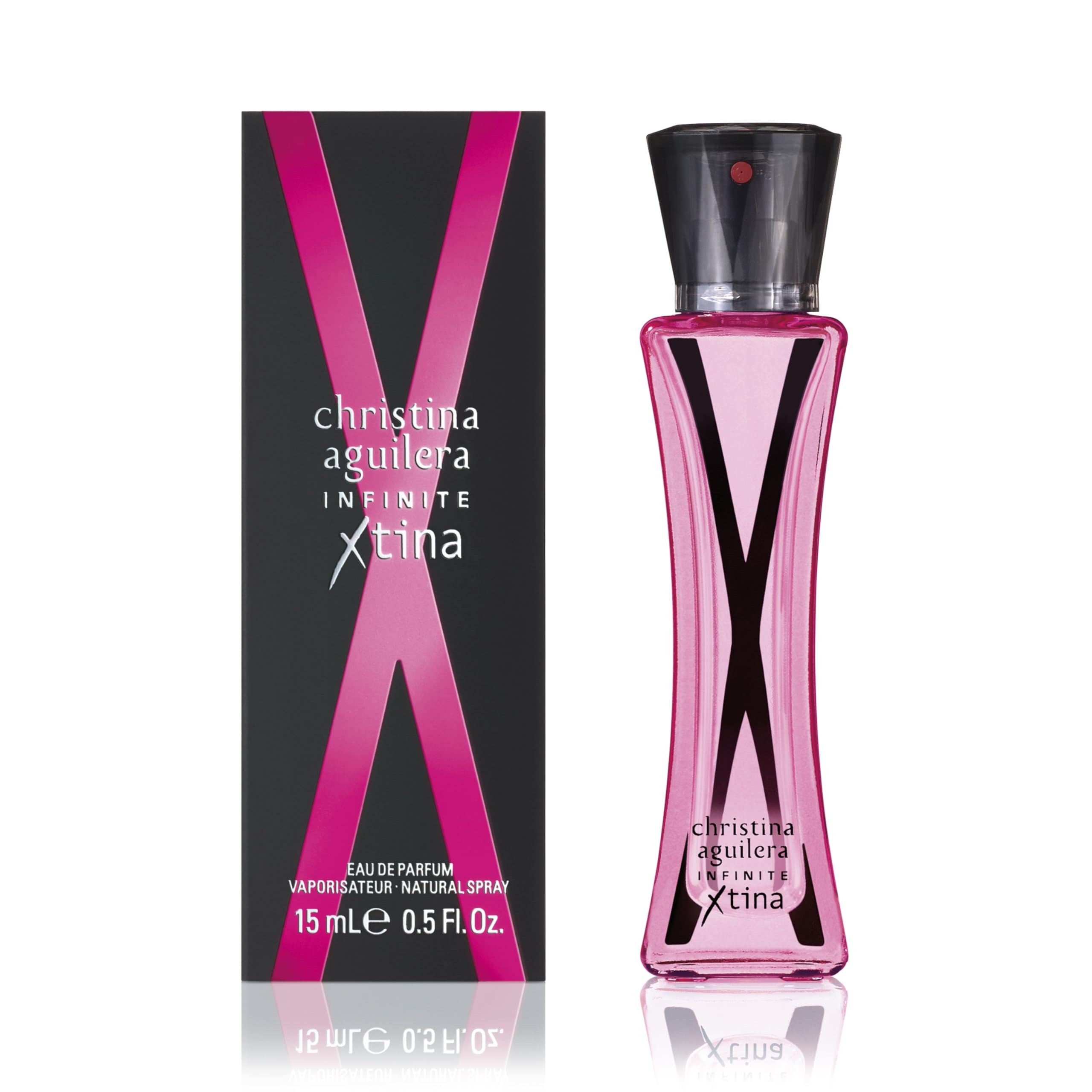 Christina Aguilera - Infinite Xtina Eau de Parfum for Women, Floral Amber Fruity Fragrance, Pink Guava, Rose Absolute & Vanilla Bean Extract, Modern & Enduring Eau de Parfum for Women, 15 ml