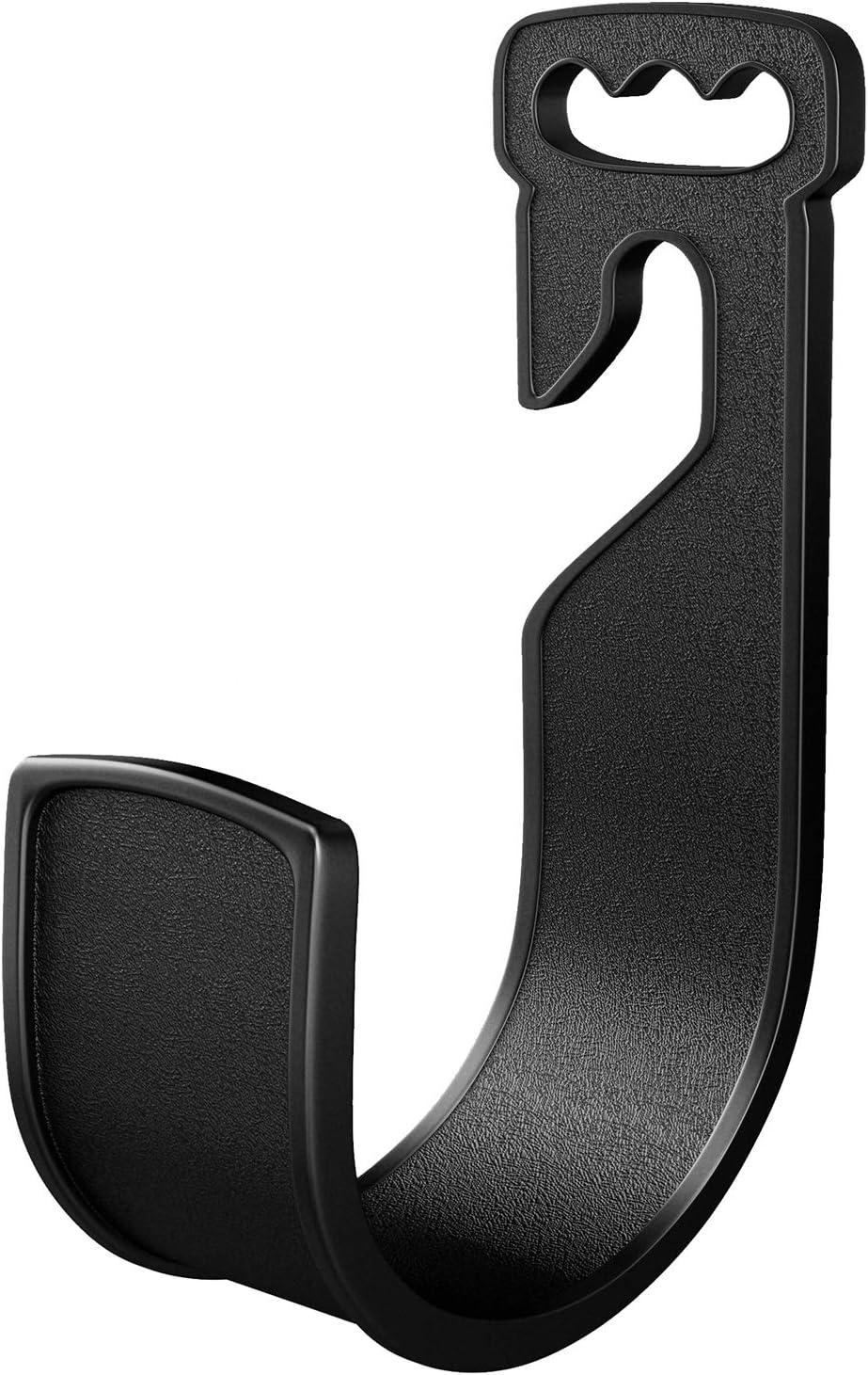 CandyHome Garden Hose Hanger Durable Plastic Wall Mount Hose Holder Rust-Free Hose Hook Hanger for Water Hose (Black)