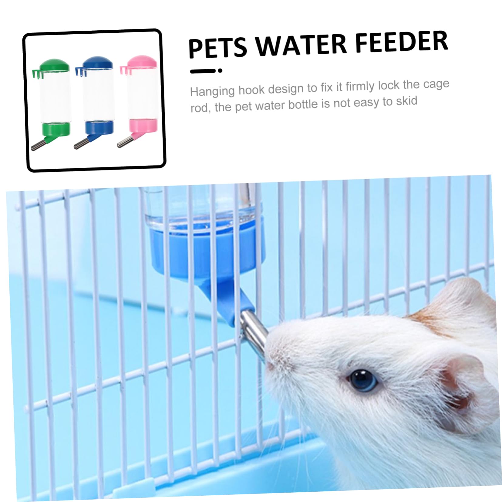 SUPVOX 6piezas Bebedero Automático para Diseño Colgante para Hámster y Conejos Dispensador De Agua De Suministro De Agua para