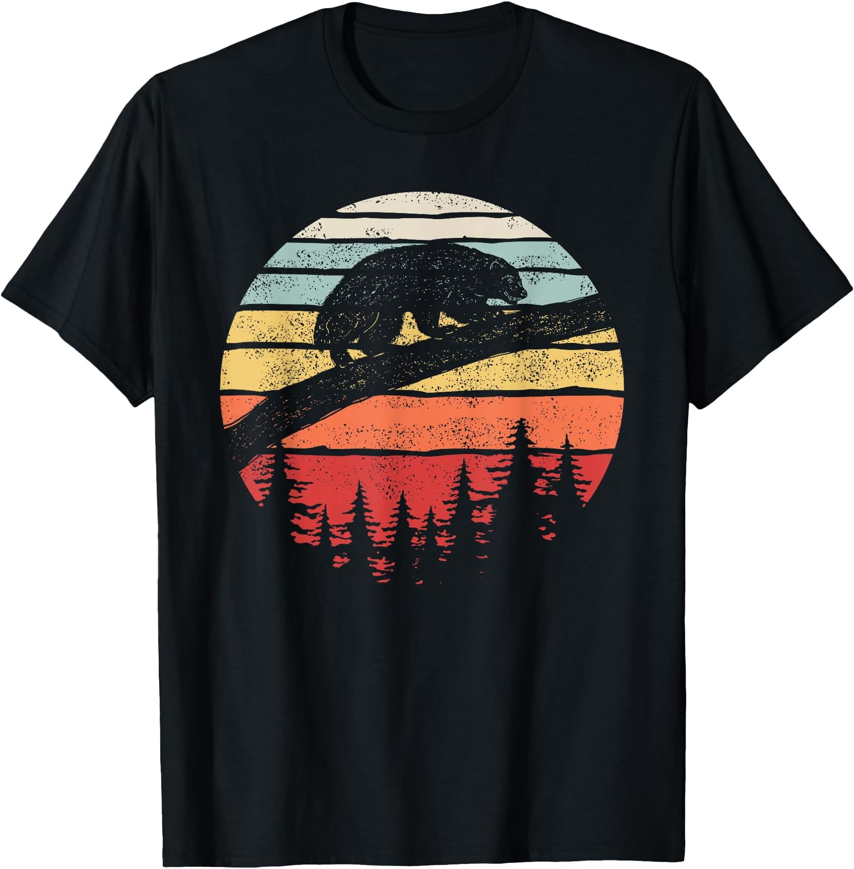 Vintage Retro Wolverine Animal T-Shirt