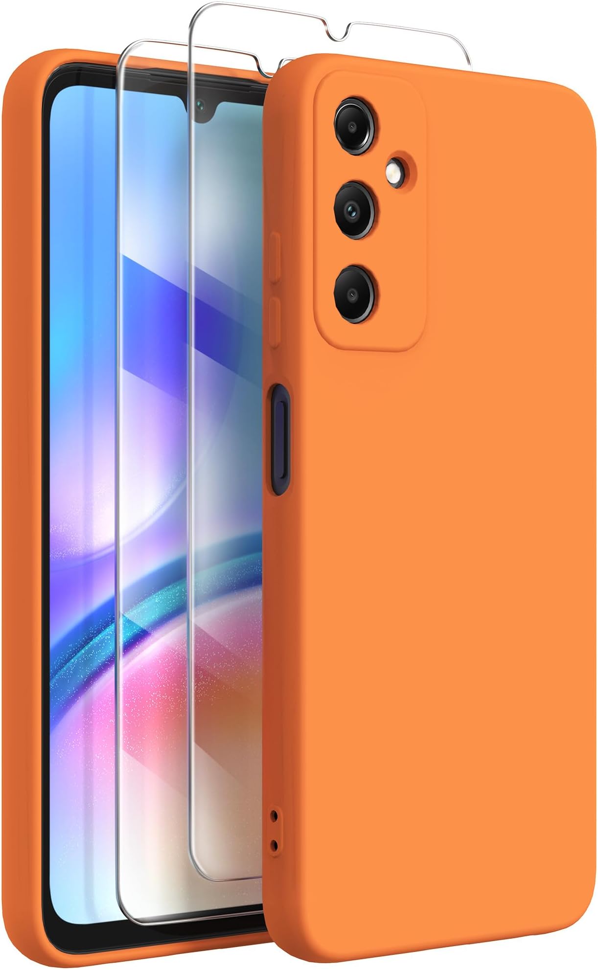 Custodia In Silicone Per SoundPEATS Air 5 | Cover Protettiva Morbida Con Moschettone, Nero