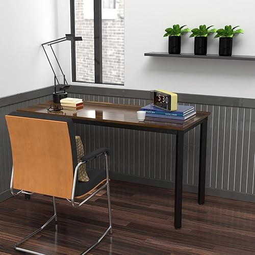 Miniatura 7 de Anivia Escritorio pequeño para computadora para estudio de juegos, escritorio de oficina en casa para escribir, comedor, mesa de madera, 39.37