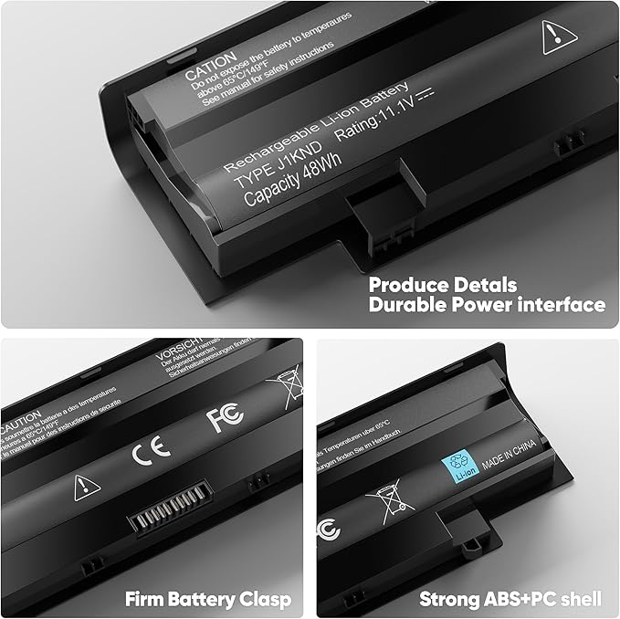 Batería Menlonigt J1KND 11.1V 48Wh 5200mAh para Dell miniatura 2