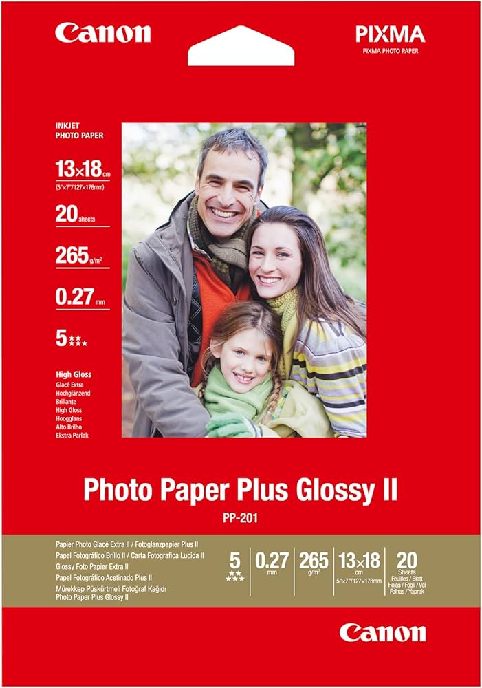 Canon Photo Paper Plus Glossy 13 x 18 cm (Pack of 20) 2311B018