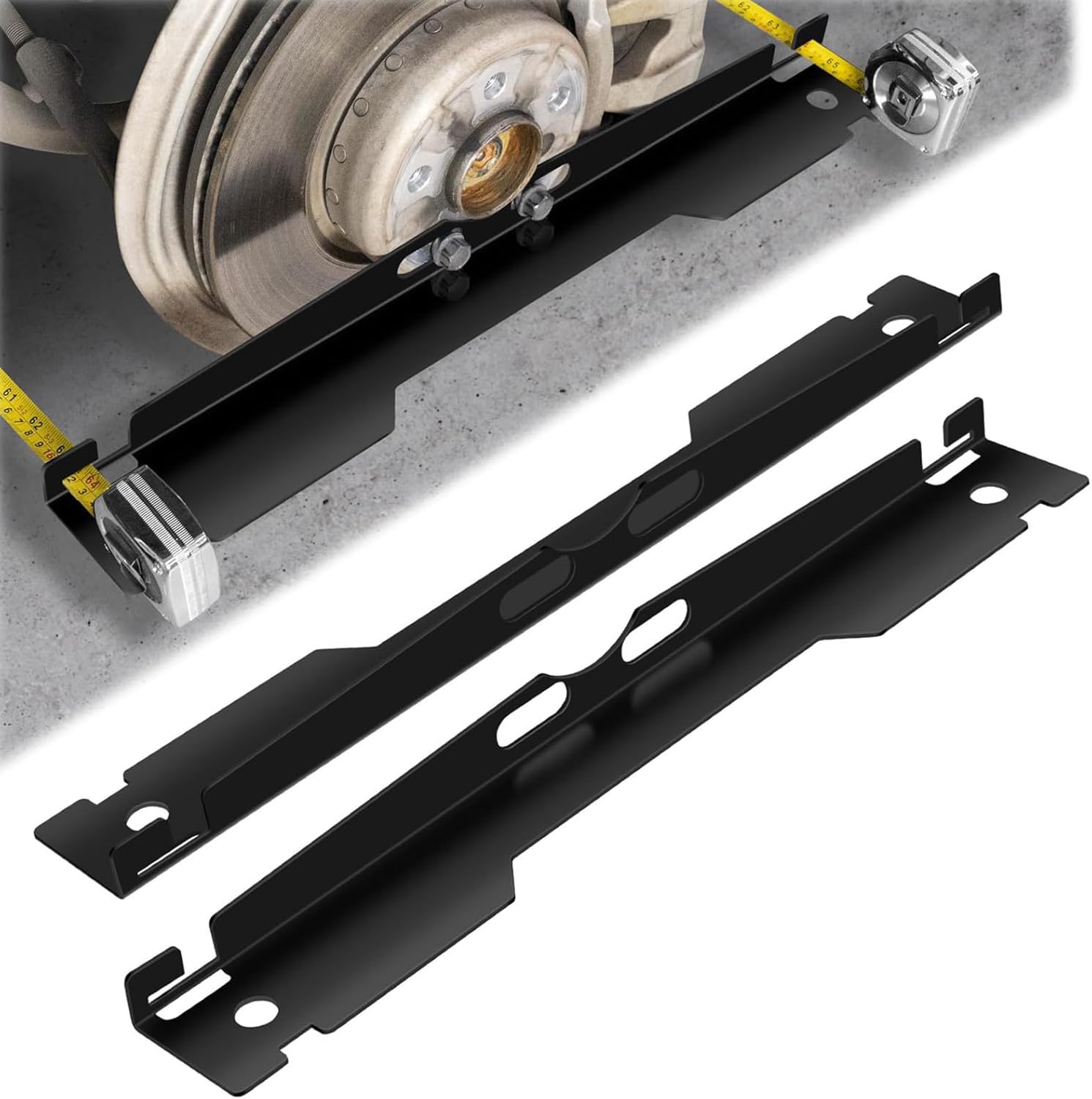 Wheel Alignment Tool - Automotive Alignment Gauge | Heavy Duty Adjustable Ruler for Precision Vehicle Maintenance, Truck Repair, Auto Garage Service, and Professional Mechanic Use 24.02x1.18x2.99in