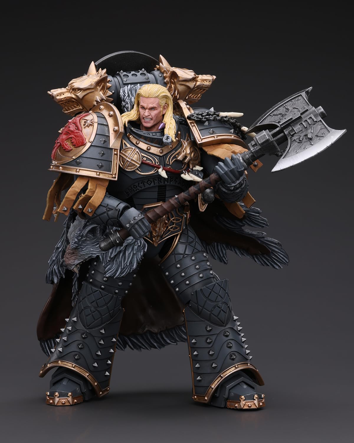 JOYTOY ウォーハンマー40K LEMAN RUSSフィギュア JoyToy WH40K Space Wolves Leman Russ Primarch of the VIth Legion