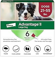 Advantage II Large Dog Vet-Recommended Flea Treatment & Prevention | Dogs 21-55 lbs. | 6-Month Supply