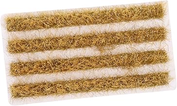 1set Artificial Rice Field Grass Strip Model Miniature Static Grass for Scale Table Decor Lightweight Plastic for Landscape Scenery Vegetation Effect Model Making