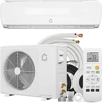 19 SEER2 Mini Split AC, 115V 9000 BTU Heating and Cooling System with Remote Control