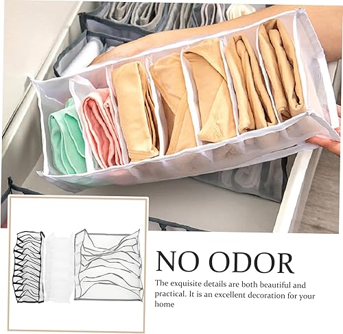 Miniatura 8 de Alipis 3 piezas de rejilla para ropa interior, contenedor plegable, caja de almacenamiento plegable, cajones de armario para ropa, armario, ropa