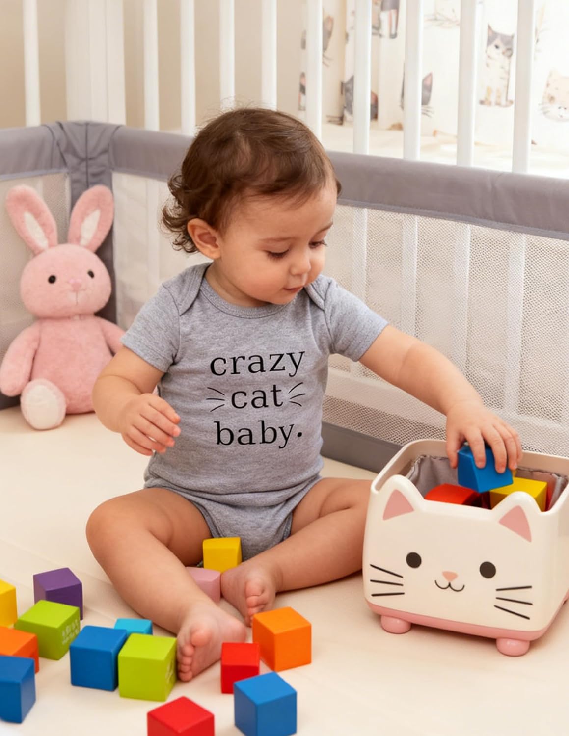 RAISEVERN Baby Boys Girls Clothes Newborn Bodysuit Funny Outfit 0-12 Months