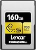 Lexar 160GB Professional CFexpress Type A Gold Series Memory Card, Reading Up to 900MBs, Cinema Quality 8K Video, Rated VPG 400 LCAGOLD160G-RNENG