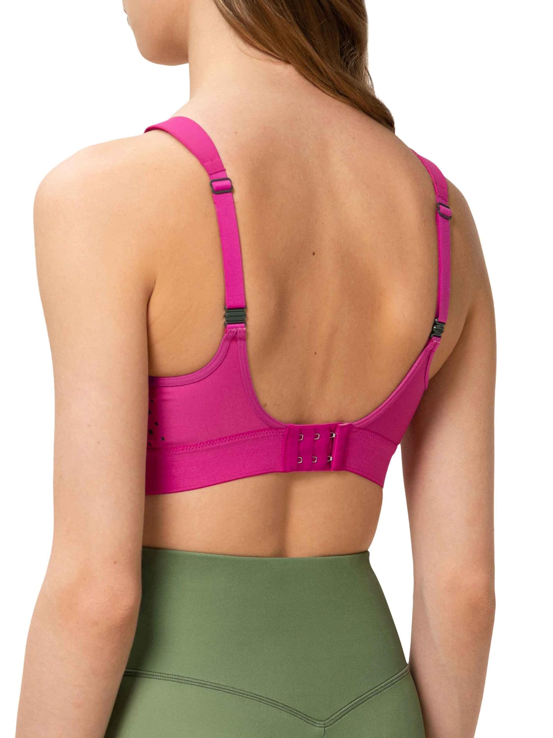 TriAction Women's Extreme Lite N Ex Sports bra non-wired, Pink-Light Combination, 32D