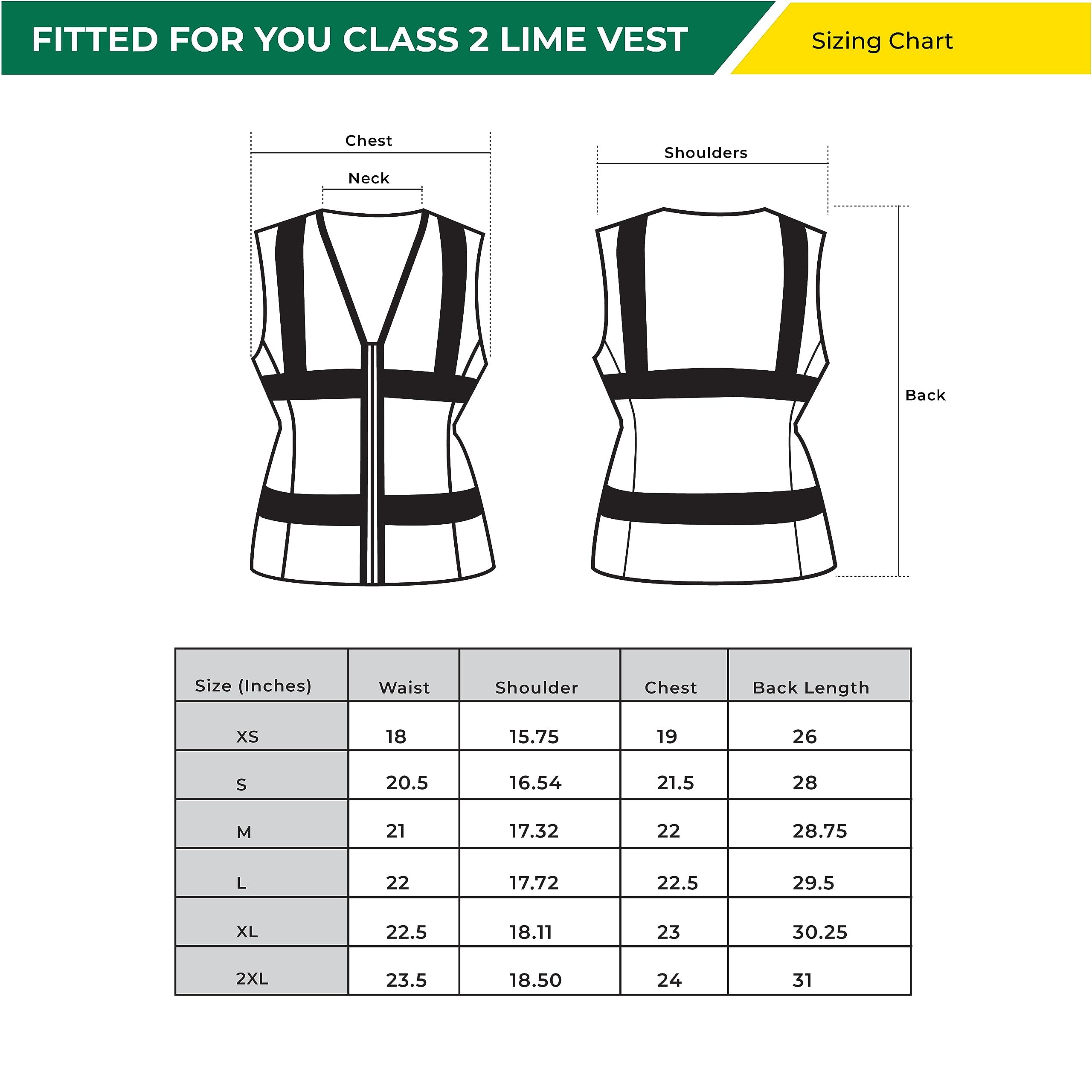 Shine Bright Gilet de sécurité haute visibilité avec sangles réfléchissantes et poches – Premium, doux, durable et respirant