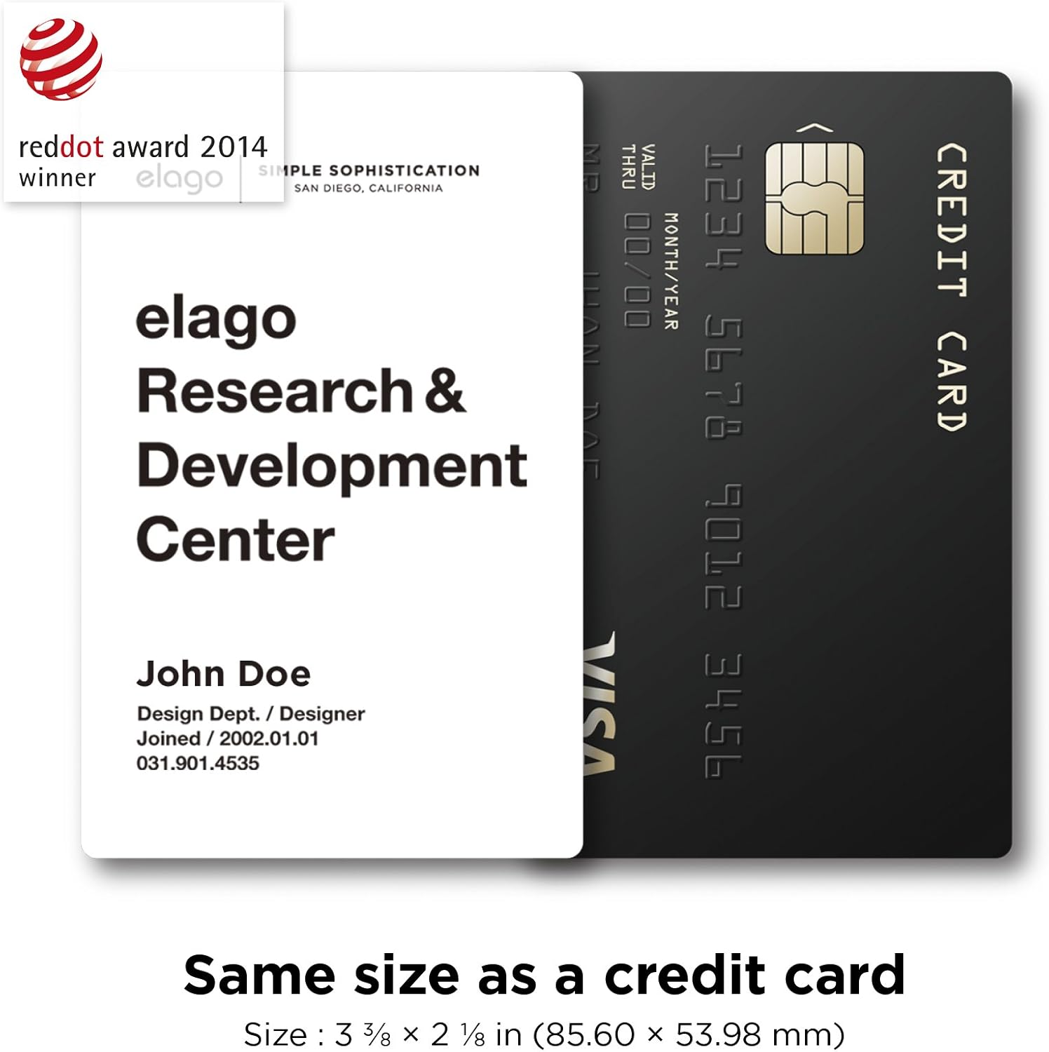 elago iD1 USB ID Card Holder (reddot Design Award Winner 2014) - Jean Indigo(USB Flash Drive Not Included)