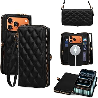 Rssviss for iPhone 18 Pro Max and 17 Pro Max Wallet Case, 6,9" Black