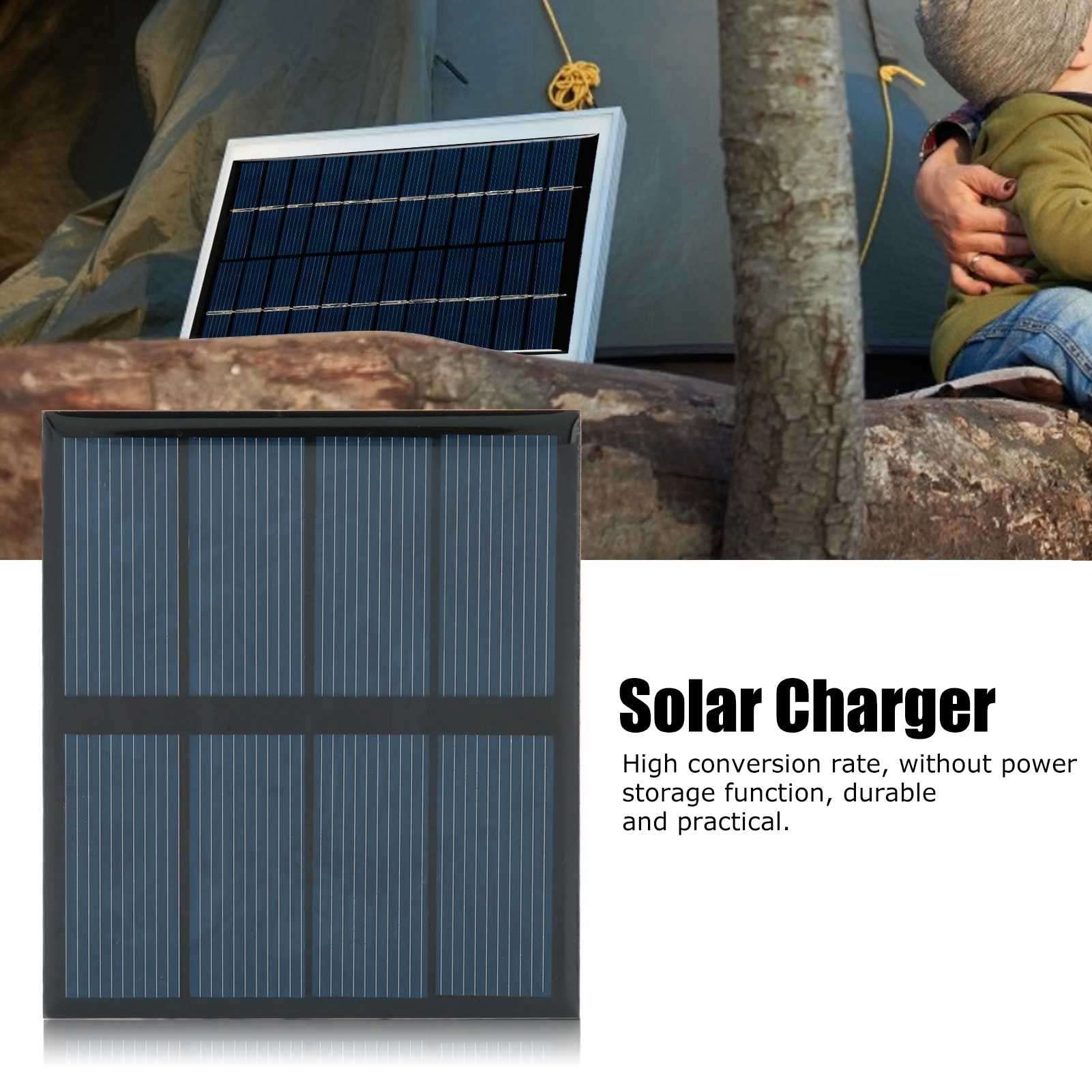 Mini Panel Słoneczny 0.7W 5V 140mA, Epoksydowy, 70x70mm, Przenośny, do Urządzeń Małej Mocy