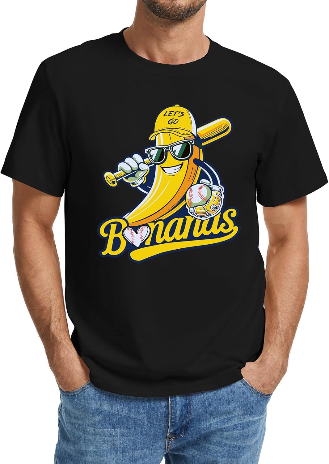 Baseball Shirt Men Game Day Baseball Fan Shirt Tee Casual Short Sleeve Tops - Image 2