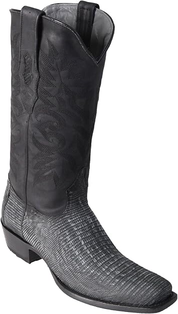 Amazon.com: Botas occidentales de piel auténtica de teju Lizard Skin para  hombre de 7 dedos - Botas de piel exótica, Negro, 9.5 : Ropa, Zapatos y  Joyería