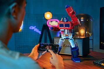 Robosen Elite Edition Optimus Prime Transformer: Voice & App-Controlled, Interactive, G1 Series Inspired Convertible Robot - A Collector's Dream for Transformers Fans of All Ages