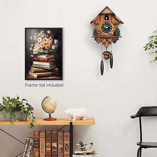 Miniatura 3 de Lienzo de arte de pared con diseño floral de flores botánicas, póster de pintura al óleo, impresiones estéticas antiguas para galería, sala de