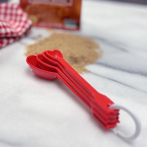 Miniatura 5 de UP ware - Juego de 4 cucharas medidoras de melamina líquida y seca multiusos para el hogar, herramientas esenciales para cocinar y hornear, cucharas