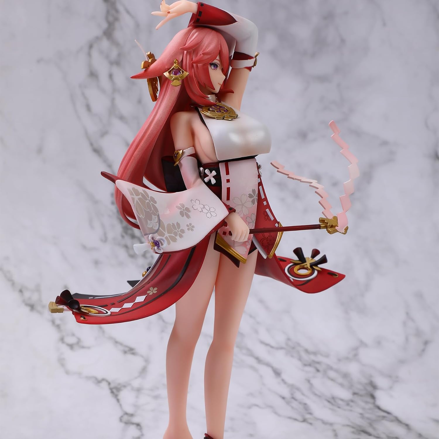 G-I Yae Miko 1/7 Figure 9.8IN Anime Game Lady Guuji of The Grand Narukami Shrine Toy Character PVC Gift