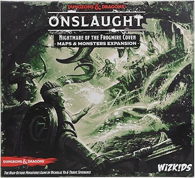 Dungeons & Dragons Onslaught Nightmare of The Frogmire Coven - Maps & Monsters Expansion