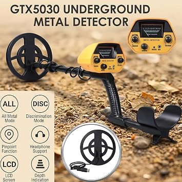 Beelines Metal Detector—Metal Detector Adjustable Lightweight Treasure Finder For Coins Jewellery Relics And Metal Search In Gardens Beaches And Forests