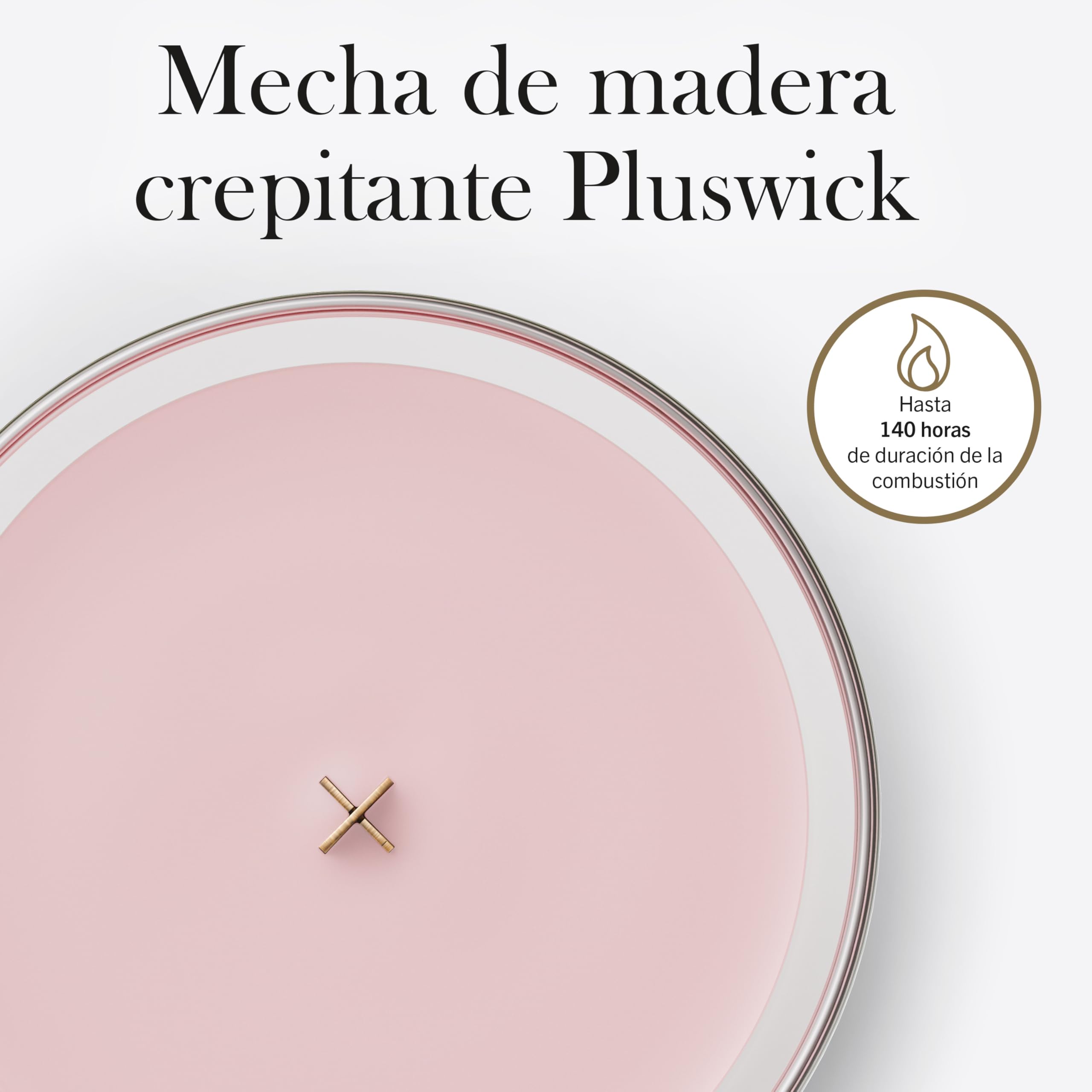 WoodWick Vela perfumada | Vela grande en forma de reloj de arena | Rose Blush | Regalos perfectos para mujeres