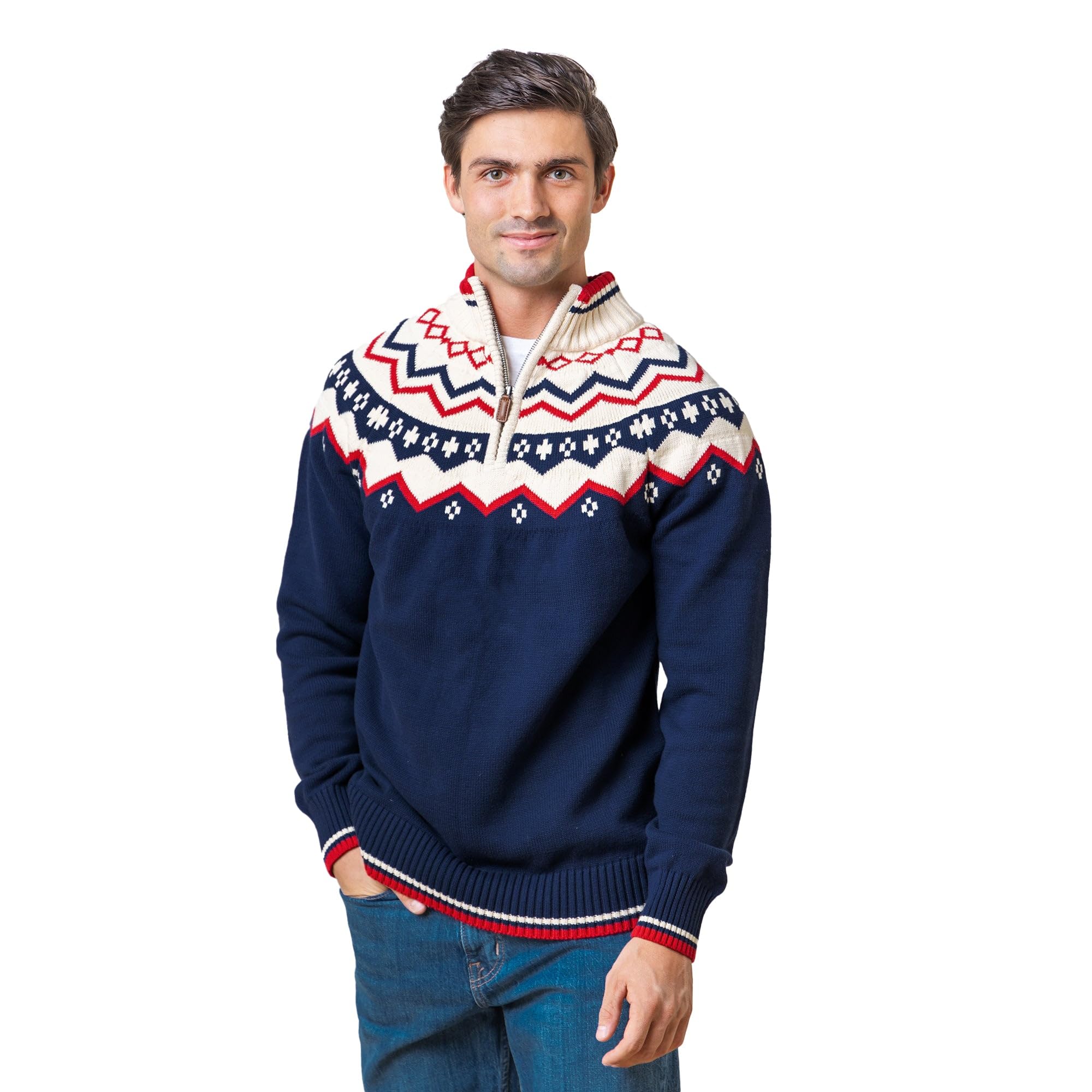 Hope &amp; Henry Men's Half Zip Pullover Sweater