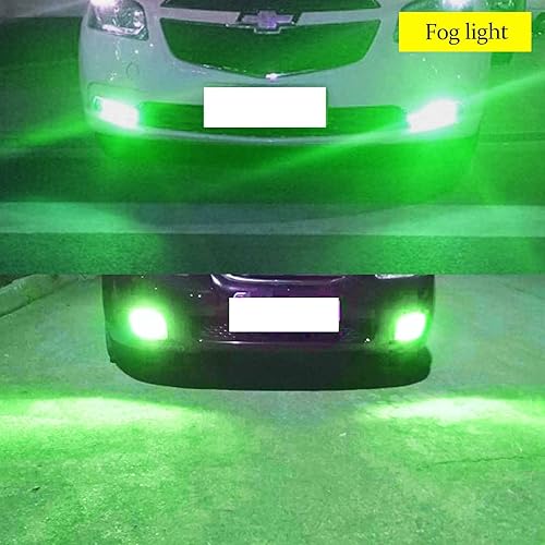 Miniatura 4 de YaaGoo Luces antiniebla brillantes LED DRL, verde, H10