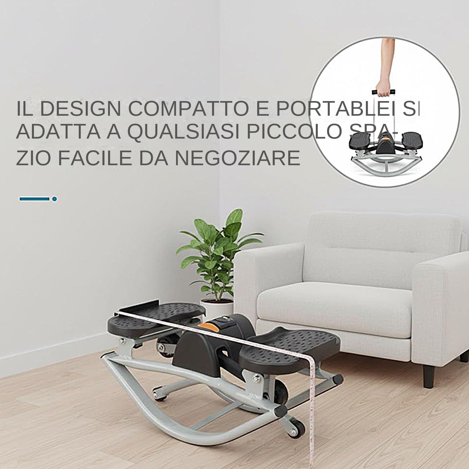 Stepper Per Esercizio Per Palestra Domestica Portatili | Attrezzatura Per Allenamento Core Per Glutei Core Addominali Gambe Casa Palestra Interno Esterno Uomini Donne Anziani