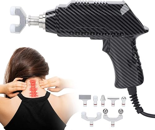 Miniatura 1 de Yosoo Quiropráctico eléctrico de columna vertebral, 9 velocidades, masajeador de ajuste quiropráctico, multifuncional, eléctrico, activador de la