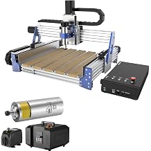 Genmitsu CNC Router Machine PROVerXL 4030 V2, NEMA 23 Closed-Loop Stepper Motor + CNC Spindle Motor Kit, 1.5KW Water Cooled Spindle Motor