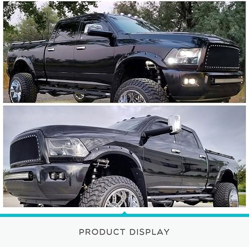 Miniatura 5 de YITAMOTOR Espejos de remolque compatibles con Dodge Ram lámpara LED de señal de giro cromada repuesto para Dodge Ram 2009-2018 1500 Ram 2010-2018