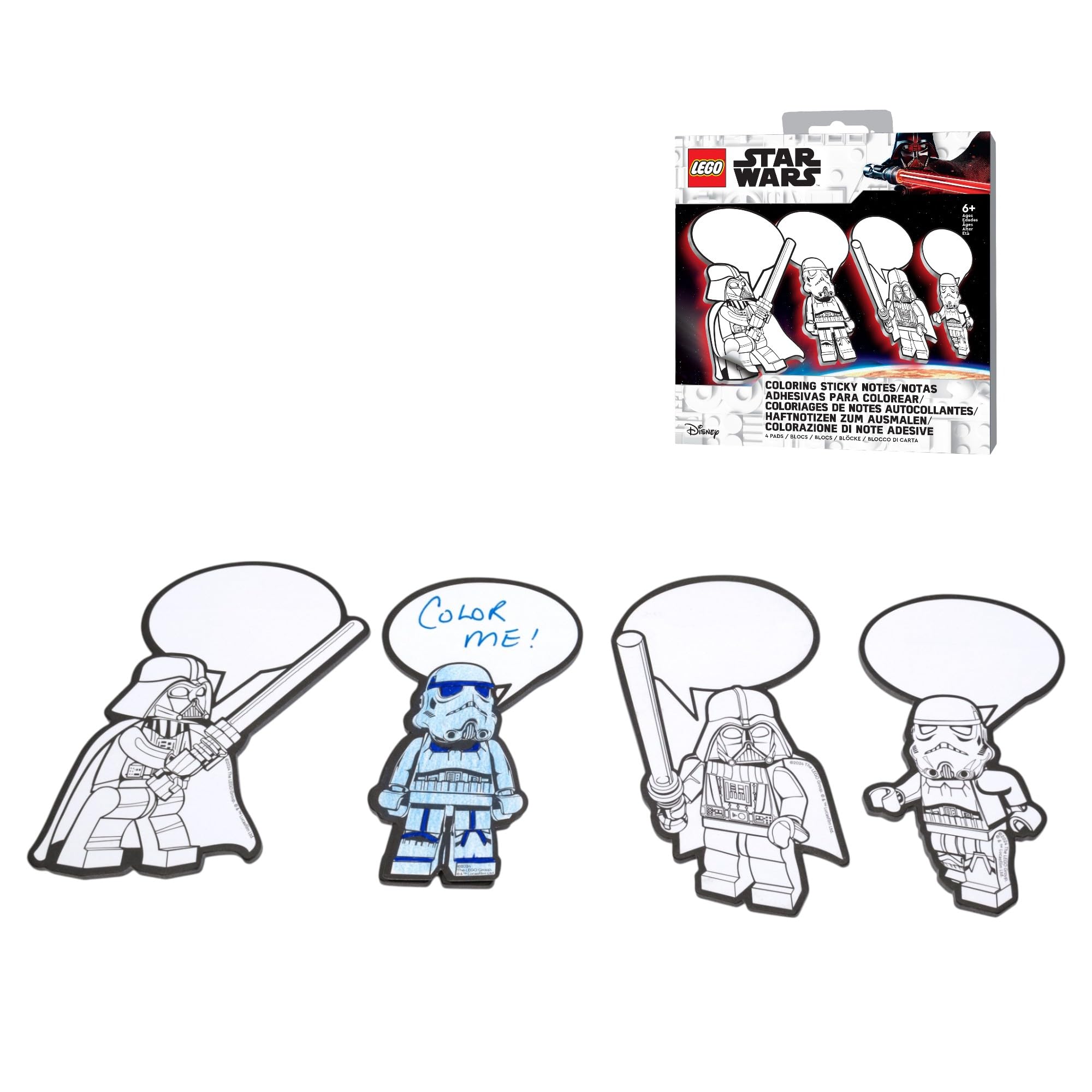 Lego Star Wars Coloring Sticky Notes - Darth Vader (53481)