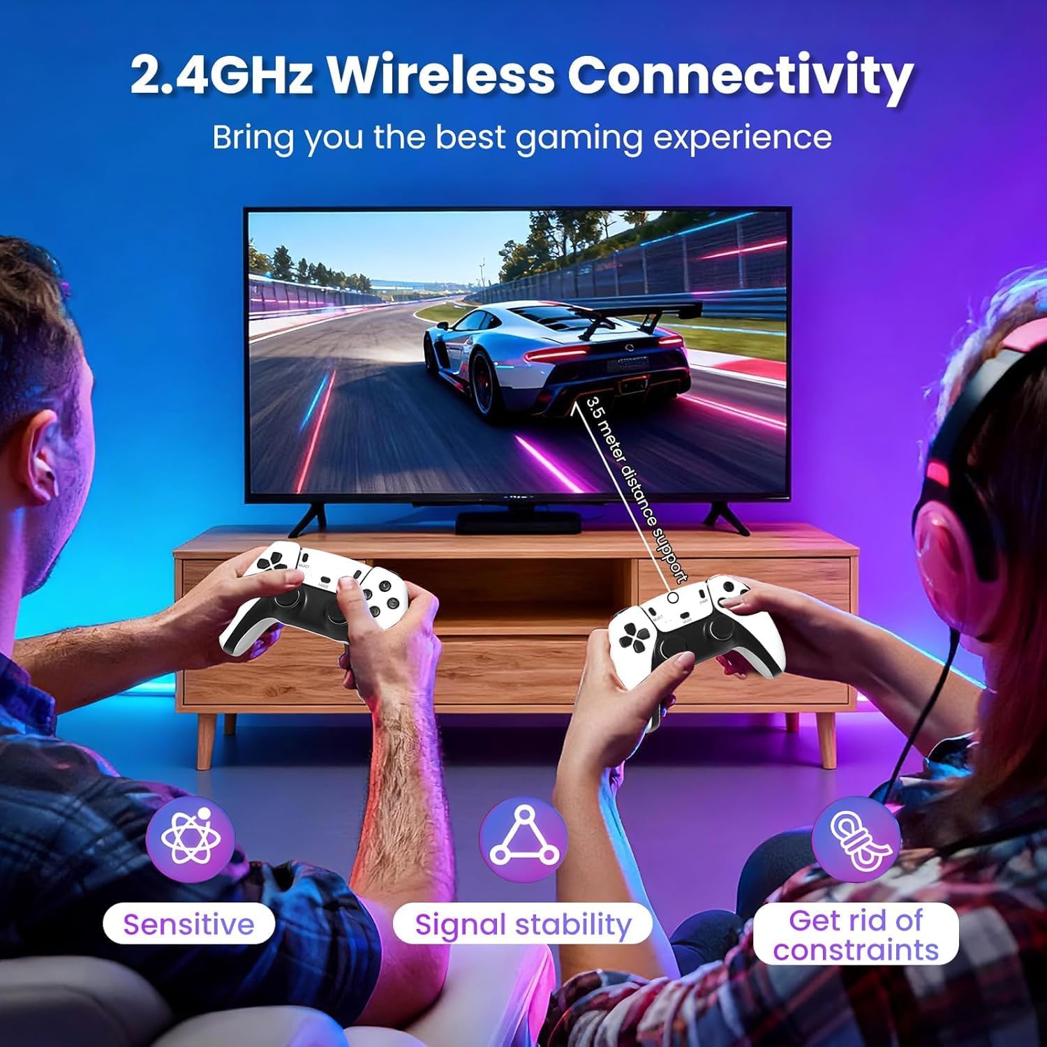 Retro Game Stick, 4K HDMI Output & Wireless Controller Plug and Play Video Game Console with 20000+ Games, Arcade Game Console (64G) 3 71F VWNXx L. AC SL1500